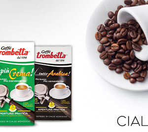 Caff&egrave; Trombetta Cialde | Piu-intenso - 12x15