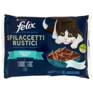 Felix Sfilaccetti Rustici Tonno e Salmone 4 x 80 g