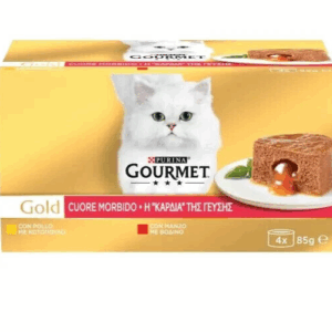 Gourmet Gold Cuore Morbido Manzo e Pollo 4 x 85 g