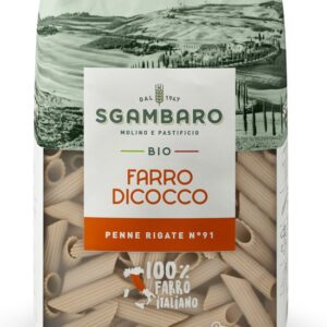 Sgambaro Farro Dicocco Biologico Penne Rigate 500 g